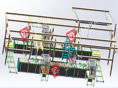 Automobile chassis suspension assembly line Automobile chassis suspension assembly line